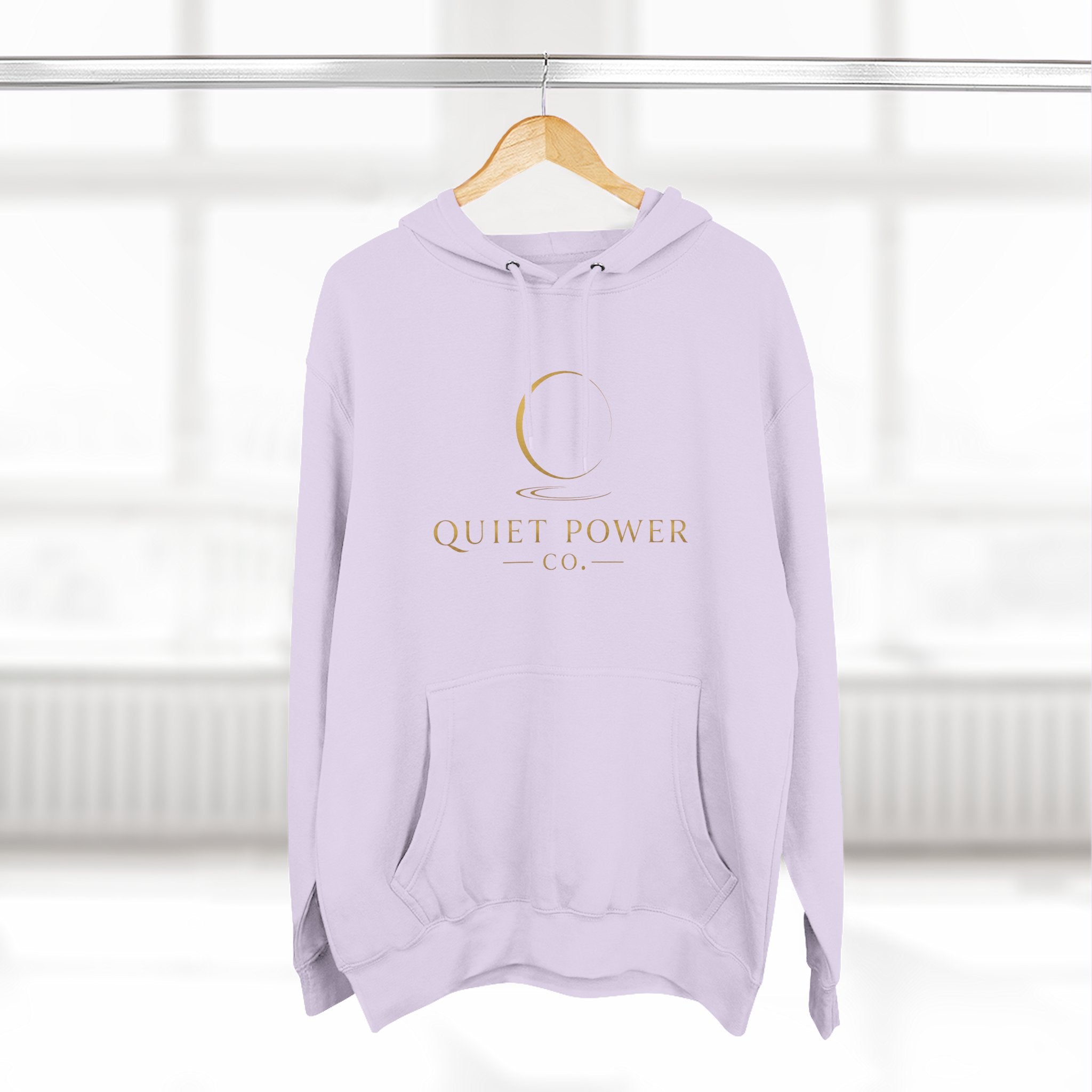 Quiet Power Hoodie — "Quiet Moves. Loud Dreams." Fleece Pullover