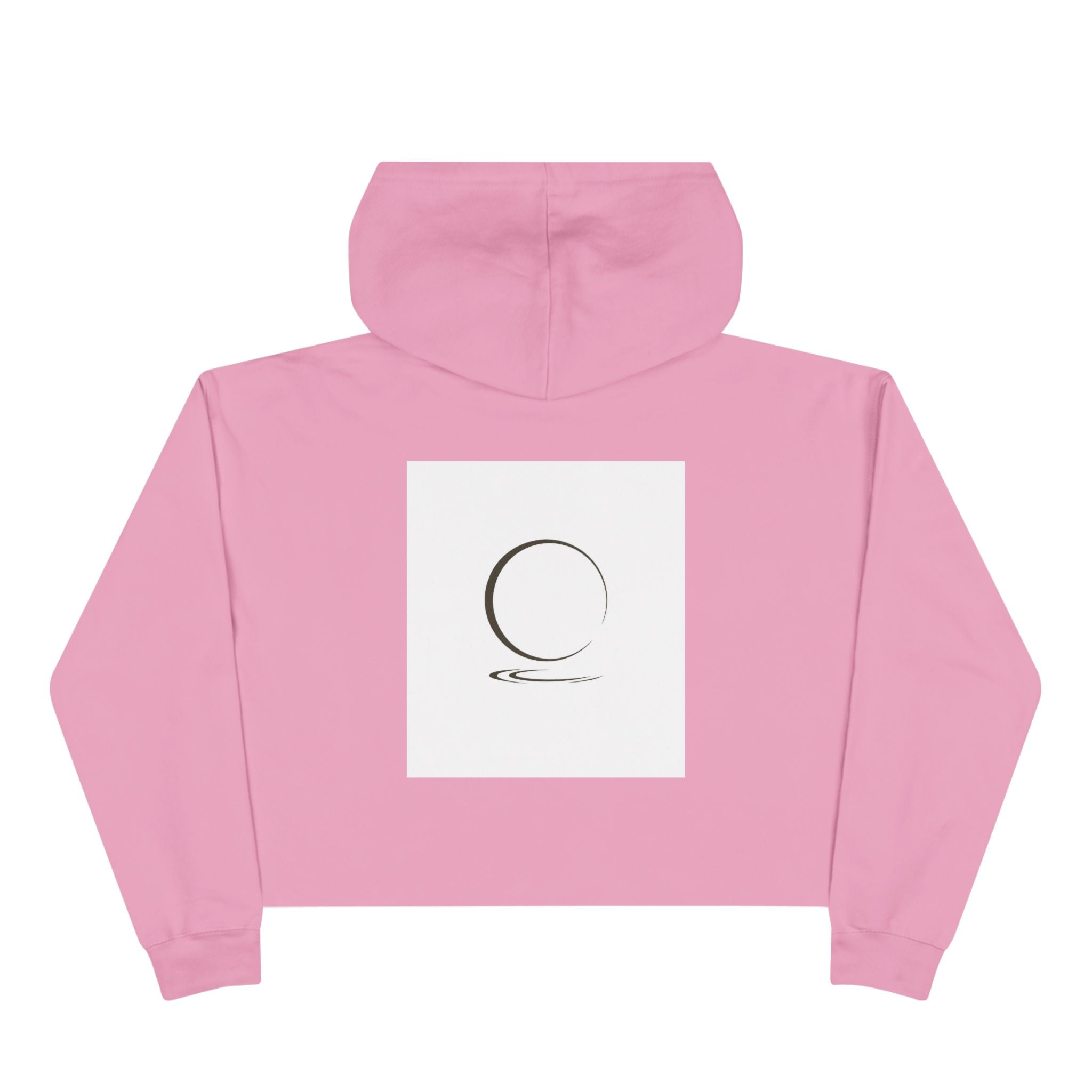 Quiet Power Crop Hoodie — Minimalist Logo Cropped Hoodie