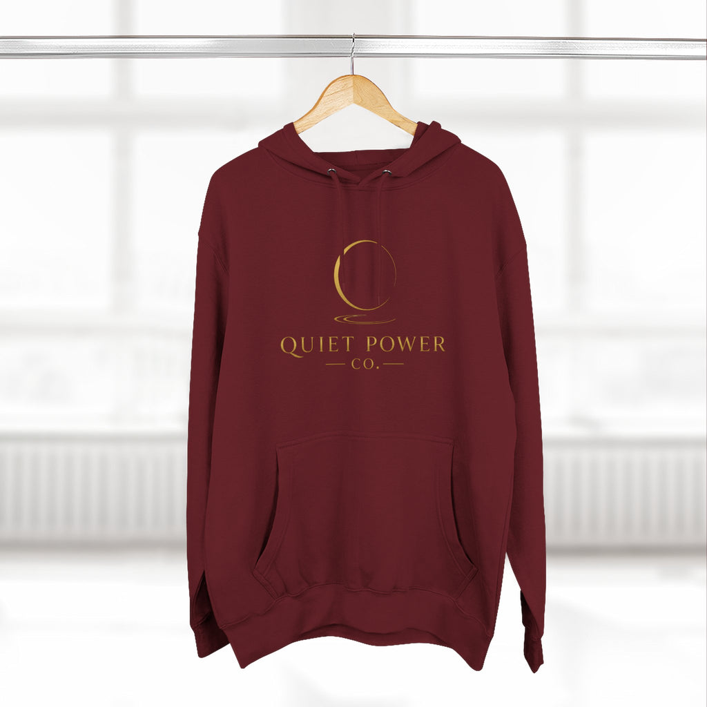 Quiet Power Hoodie — "Quiet Moves. Loud Dreams." Fleece Pullover