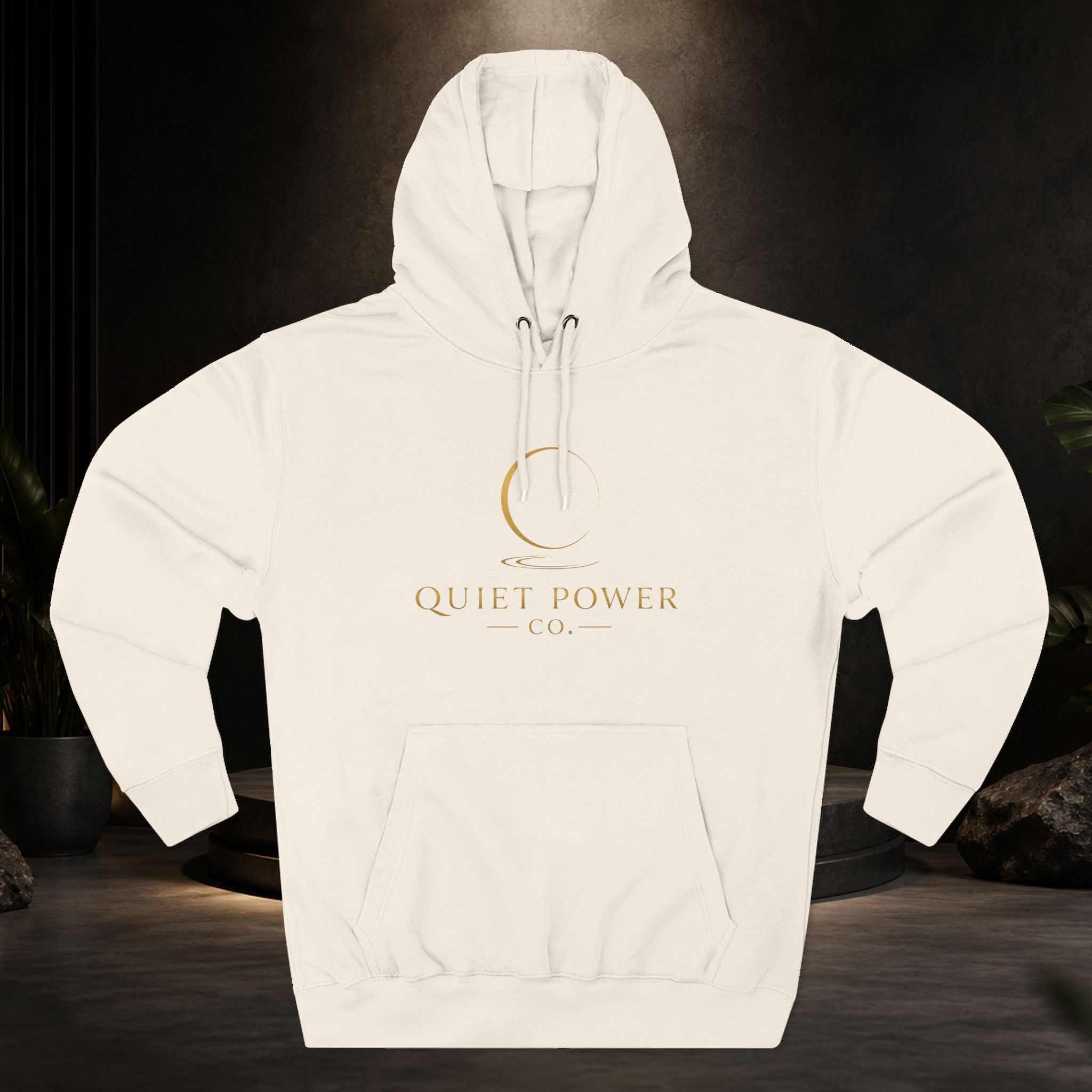 Quiet Power Hoodie — "Quiet Moves. Loud Dreams." Fleece Pullover