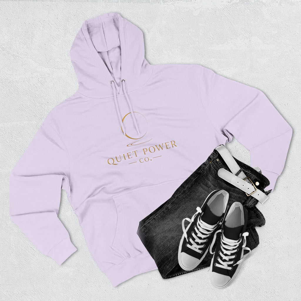 Quiet Power Hoodie — "Quiet Moves. Loud Dreams." Fleece Pullover