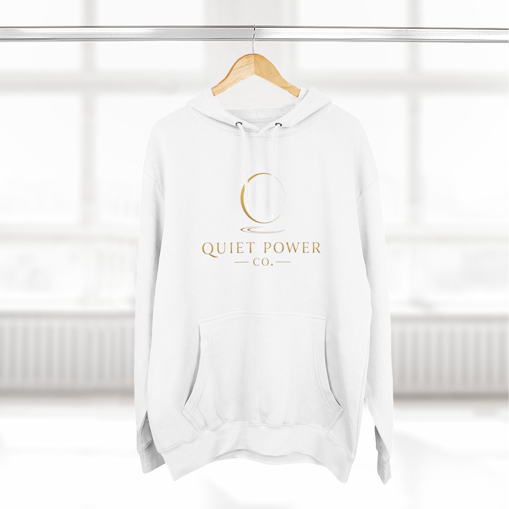Quiet Power Hoodie — "Quiet Moves. Loud Dreams." Fleece Pullover