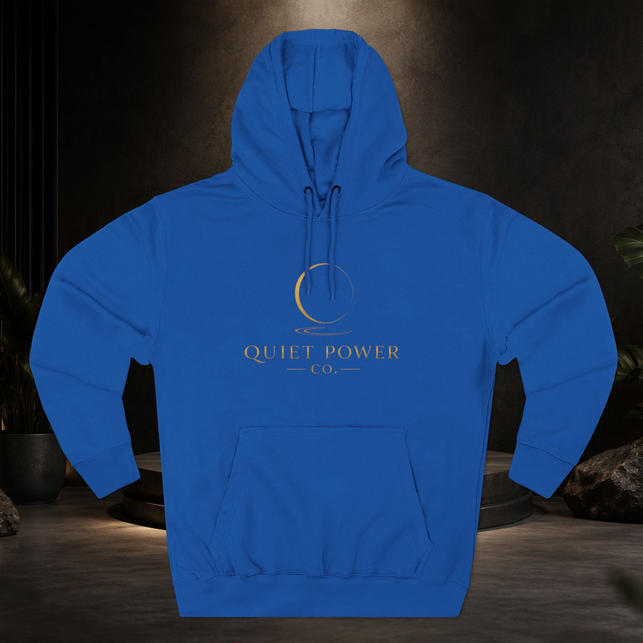 Quiet Power Hoodie — "Quiet Moves. Loud Dreams." Fleece Pullover