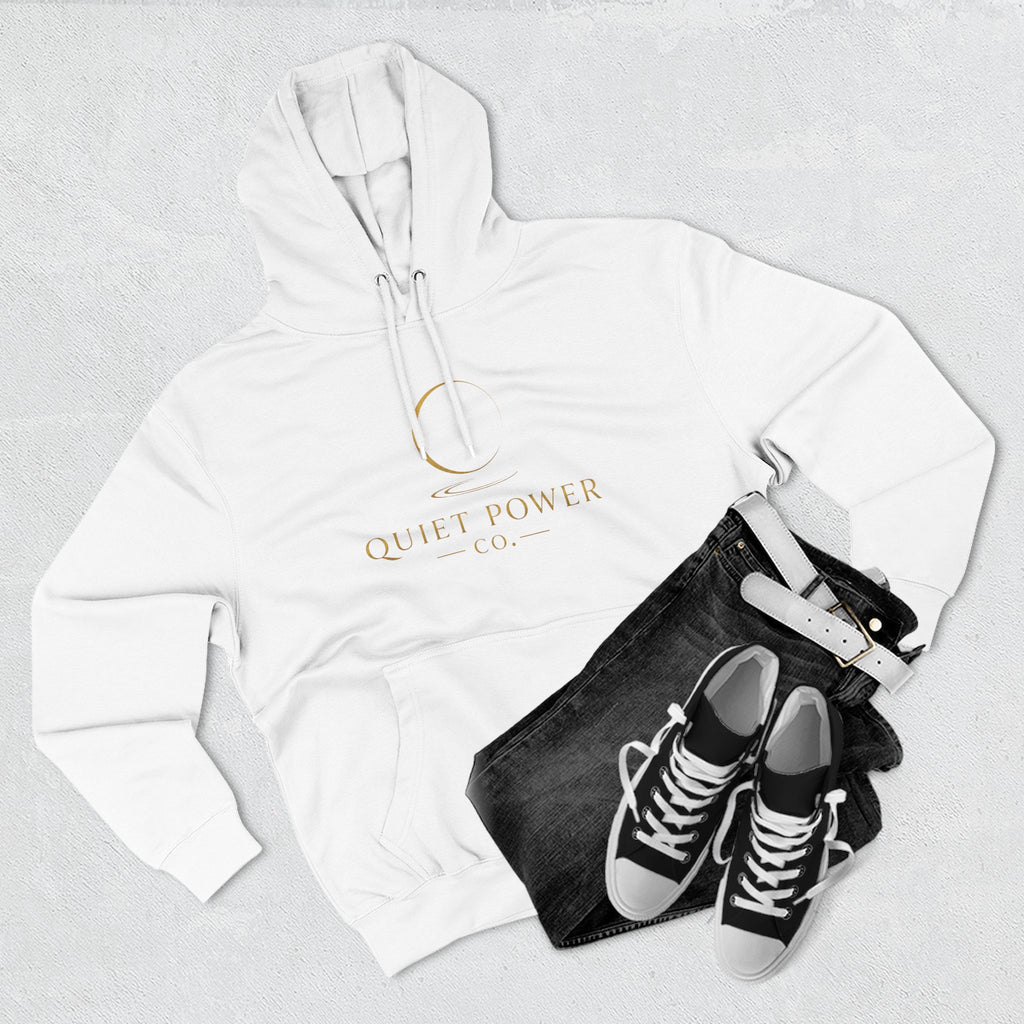 Quiet Power Hoodie — "Quiet Moves. Loud Dreams." Fleece Pullover