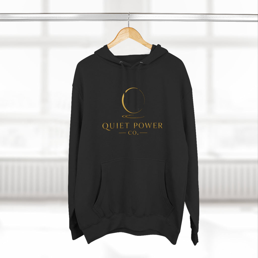 Quiet Power Hoodie — "Quiet Moves. Loud Dreams." Fleece Pullover