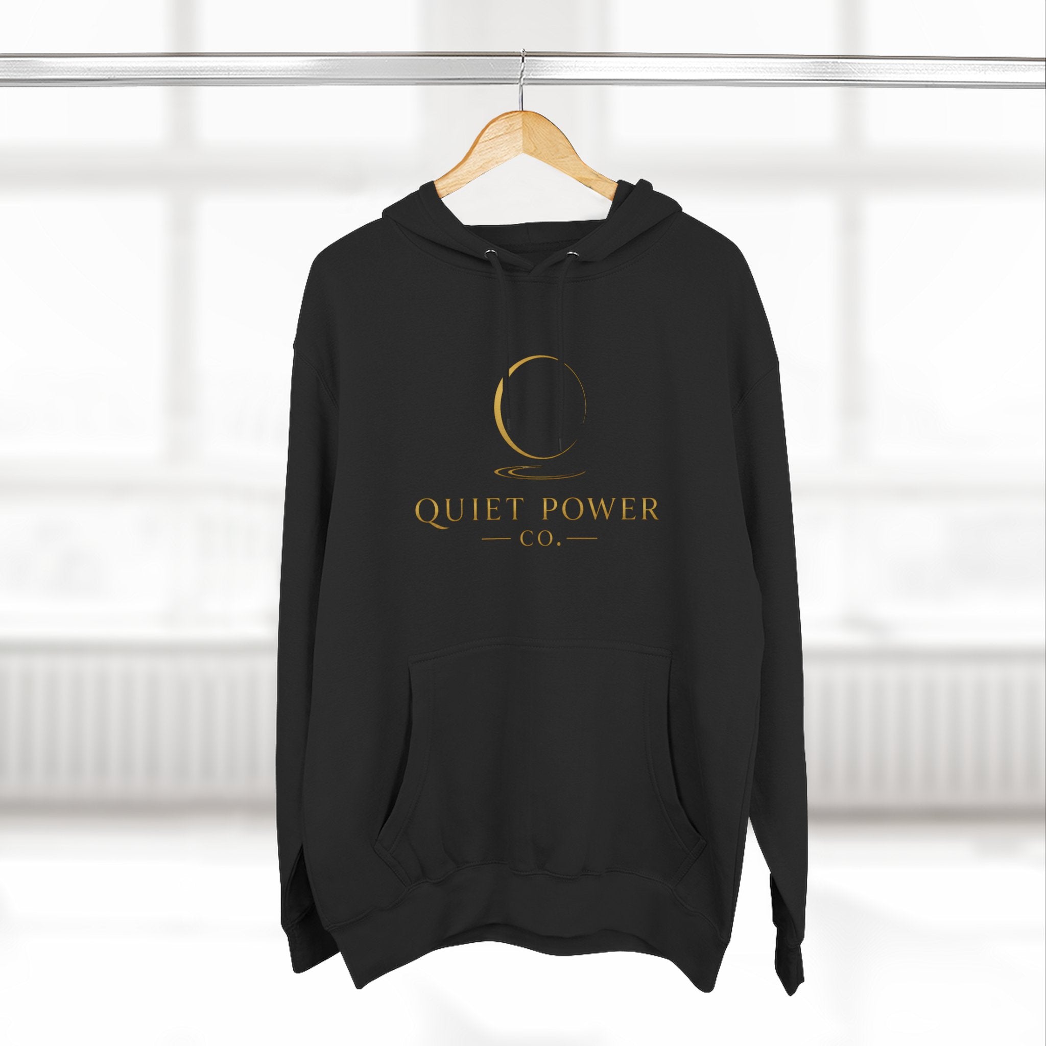 Quiet Power Hoodie — "Quiet Moves. Loud Dreams." Fleece Pullover