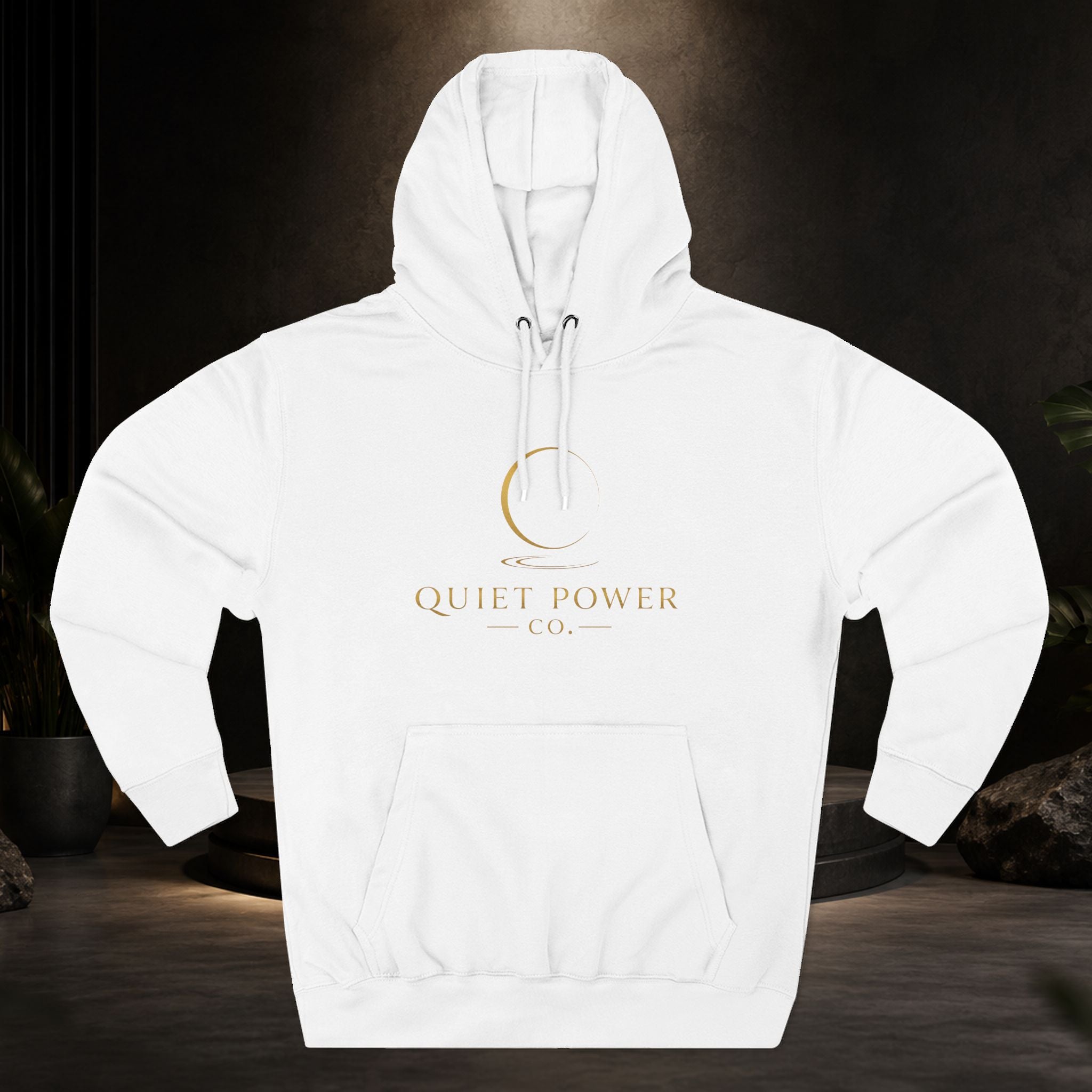 Quiet Power Hoodie — "Quiet Moves. Loud Dreams." Fleece Pullover