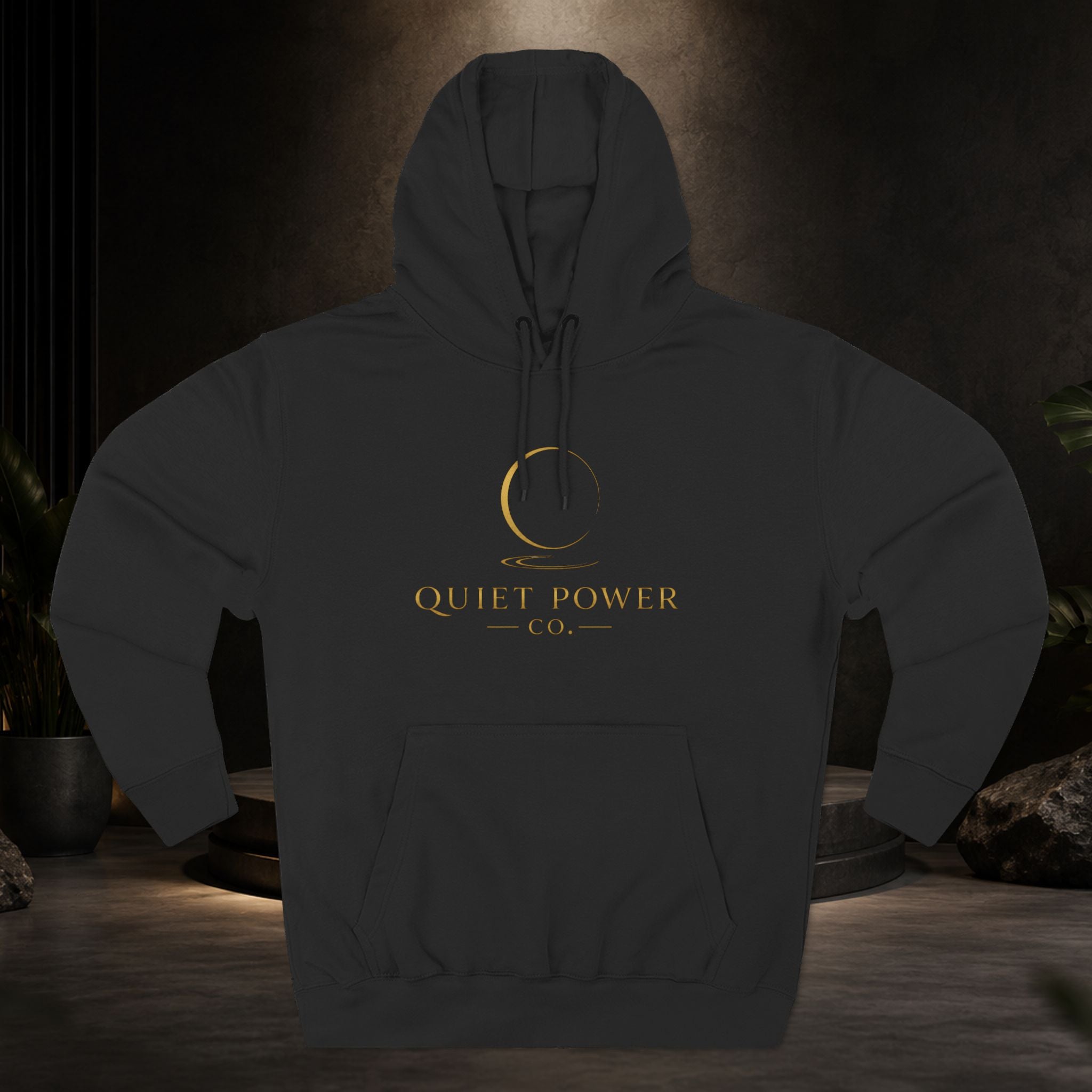 Quiet Power Hoodie — "Quiet Moves. Loud Dreams." Fleece Pullover