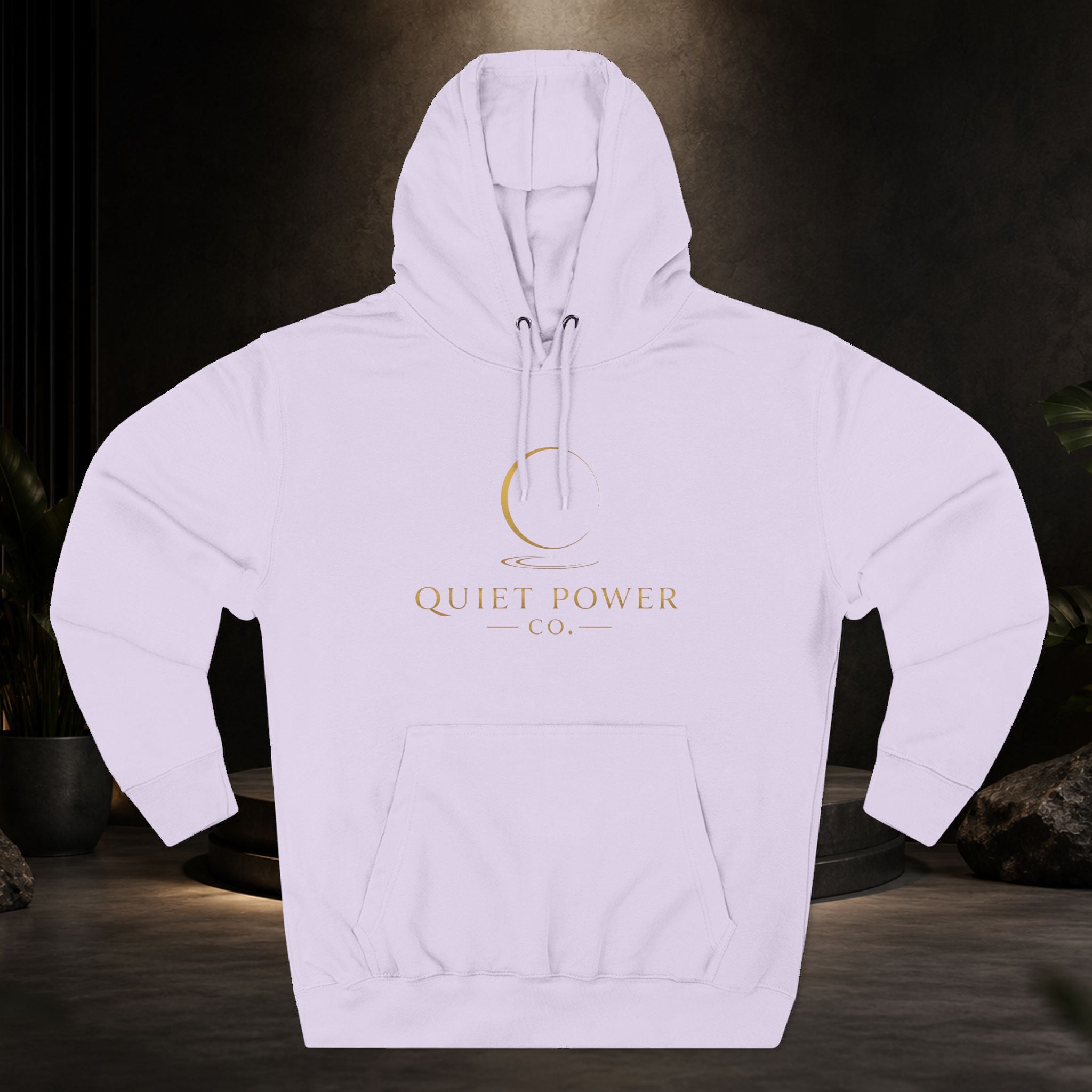 Quiet Power Hoodie — "Quiet Moves. Loud Dreams." Fleece Pullover