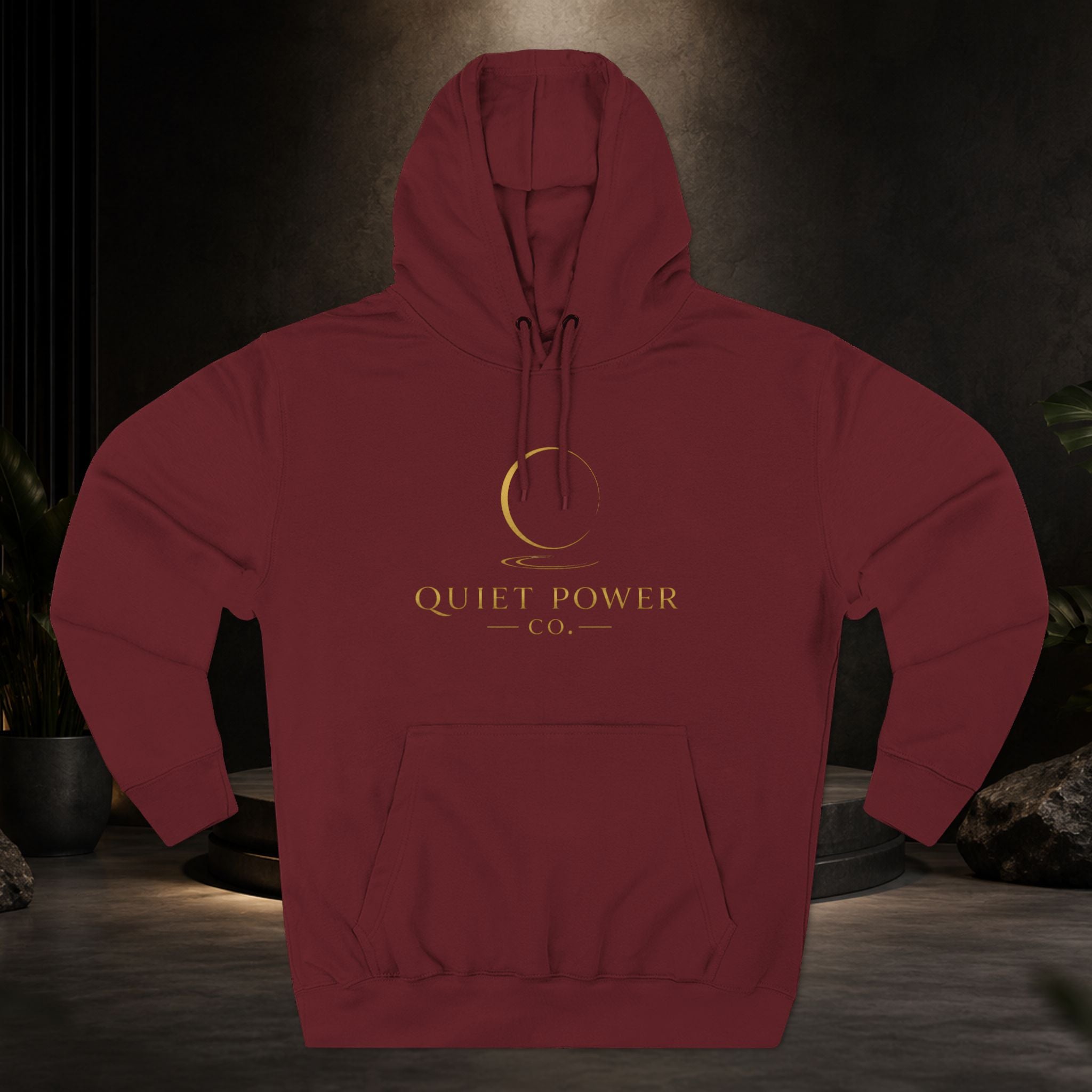 Quiet Power Hoodie — "Quiet Moves. Loud Dreams." Fleece Pullover
