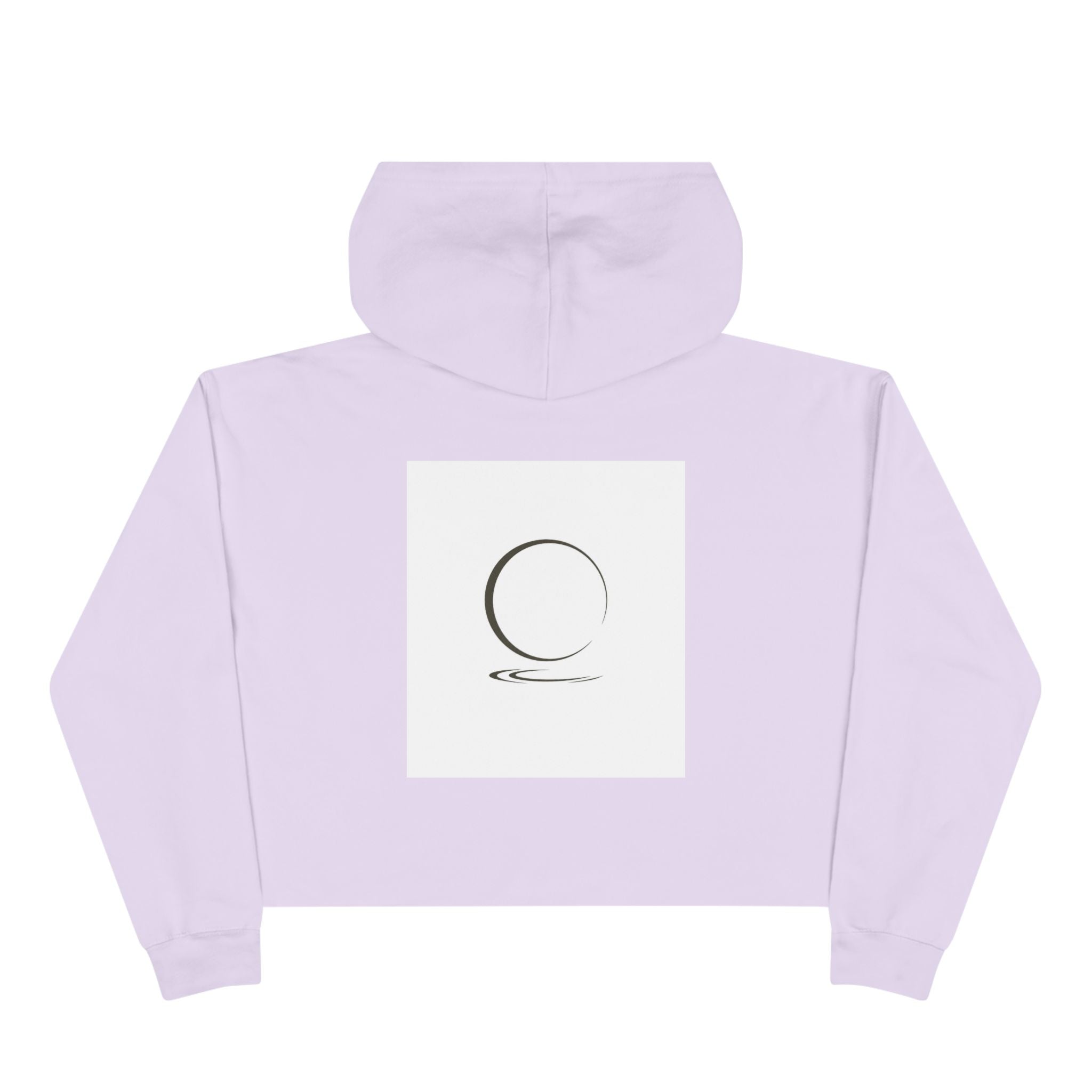 Quiet Power Crop Hoodie — Minimalist Logo Cropped Hoodie